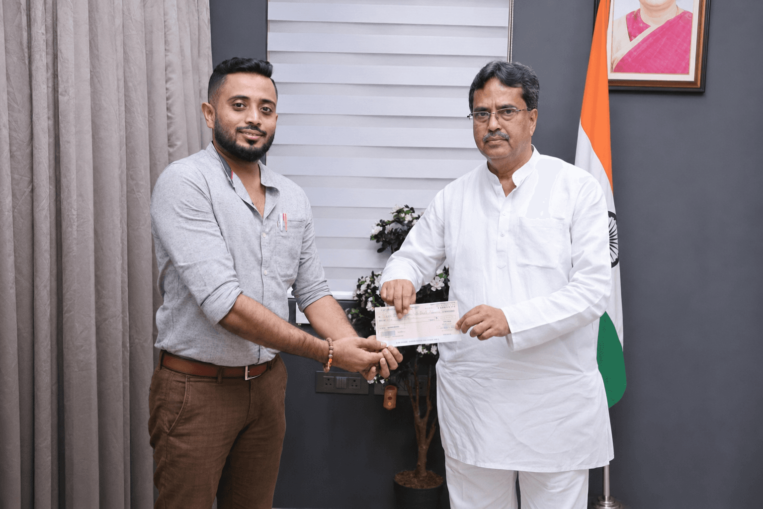 ₹1 Lakh Contribution to the Chief Minister’s Relief Fund